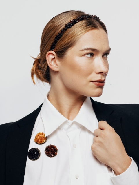Broszka BALTIC Black Brooch
