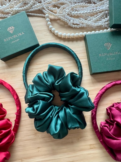 Jedwabna scrunchie SILK
