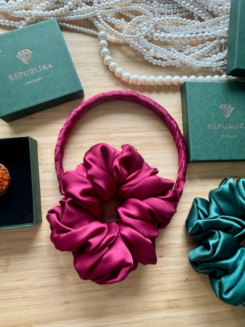 Jedwabna scrunchie SILK
