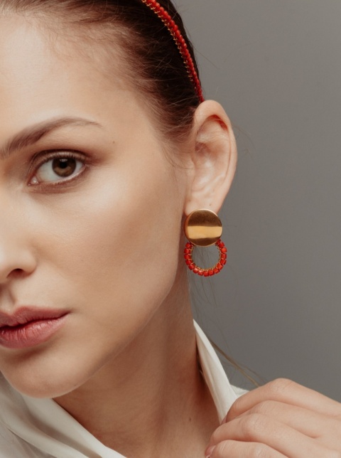 Kolczyki Red Coral Light