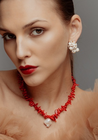 Naszyjnik White and Red