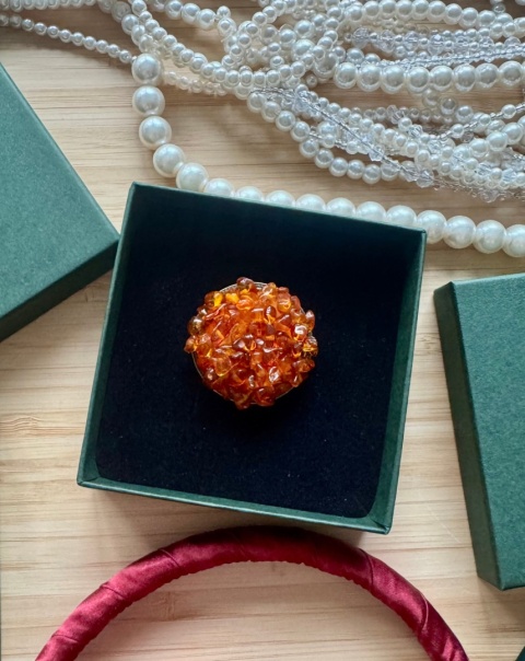 Broszka AMBER VINTAGE