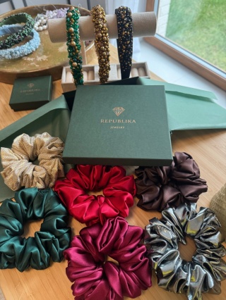 Jedwabna scrunchie SILK