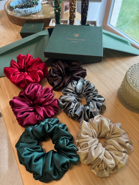 Jedwabna scrunchie SILK