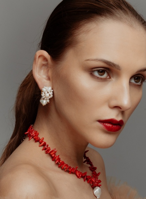 Kolczyki Pearls Blossom