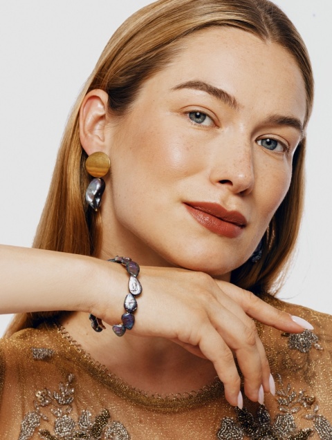 Bransoletka BALTIC Black Pearl
