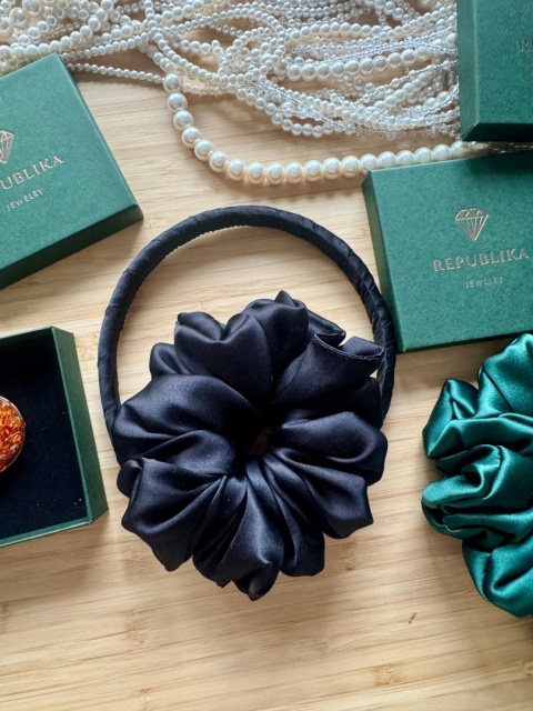 SILK SET gumka+ opaska, różne kolory